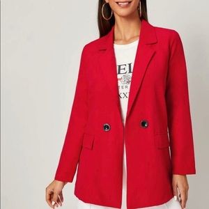 LAPE NECK FLAP POCKET BLAZER